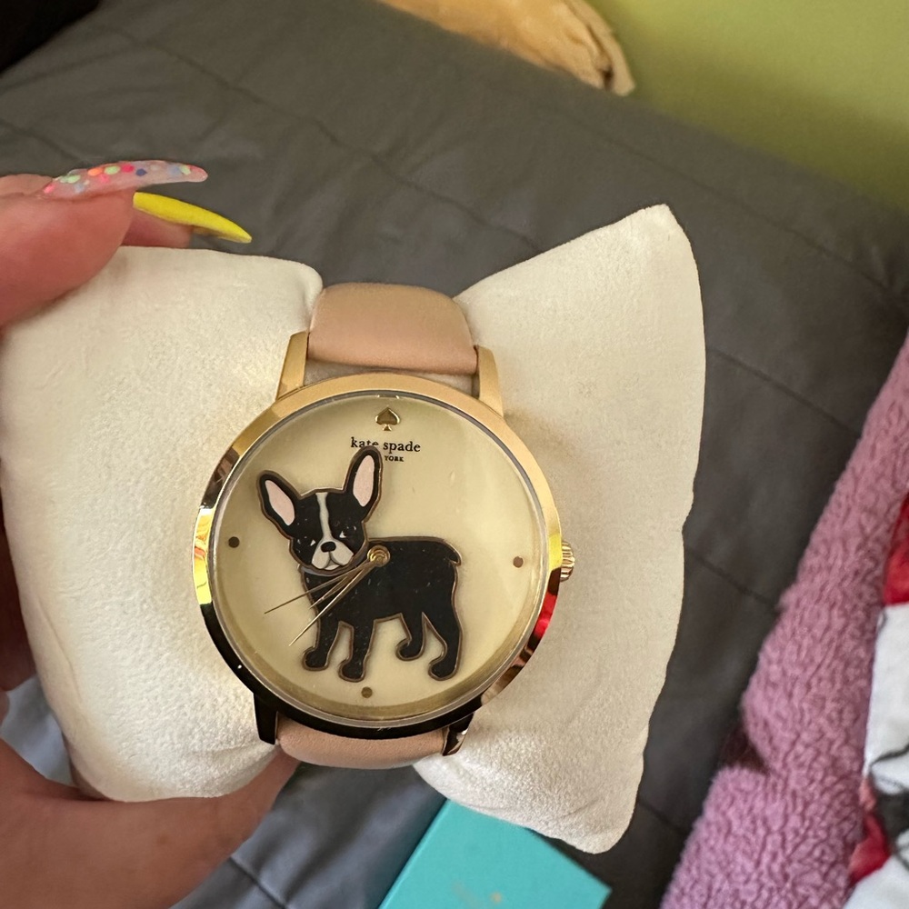 Kate spade French bulldog watch